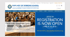 Desktop Screenshot of ourladyofsorrowsschool.org